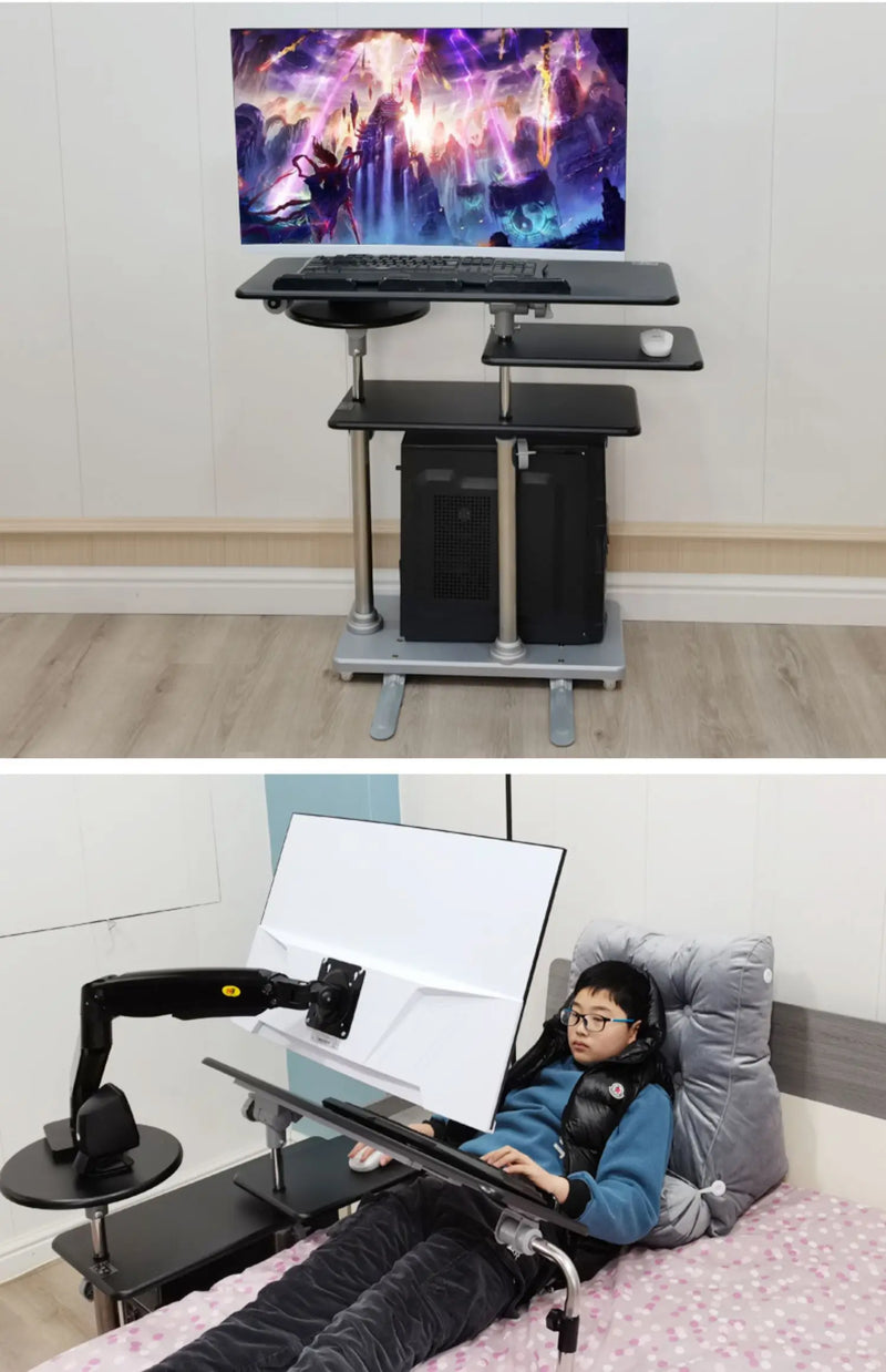 Bedside table Desktop space capsule E-sports table Bedside  Robotic arm  Lazy cockpit suspension bracket