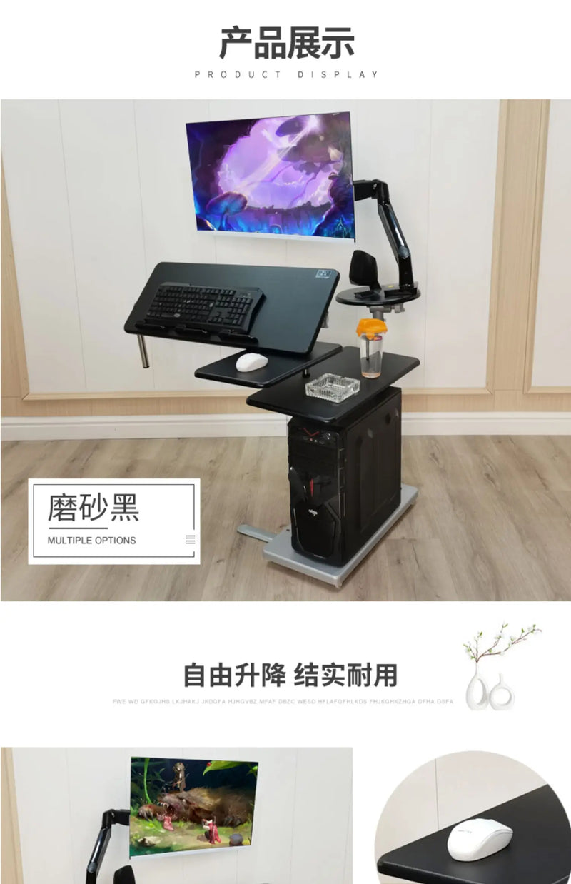 Bedside table Desktop space capsule E-sports table Bedside  Robotic arm  Lazy cockpit suspension bracket