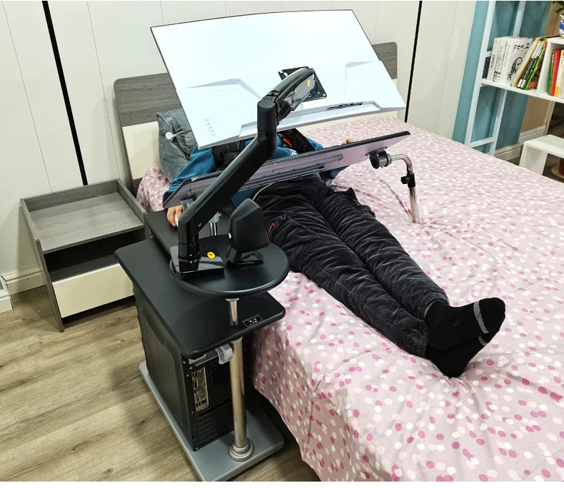 Bedside table Desktop space capsule E-sports table Bedside  Robotic arm  Lazy cockpit suspension bracket