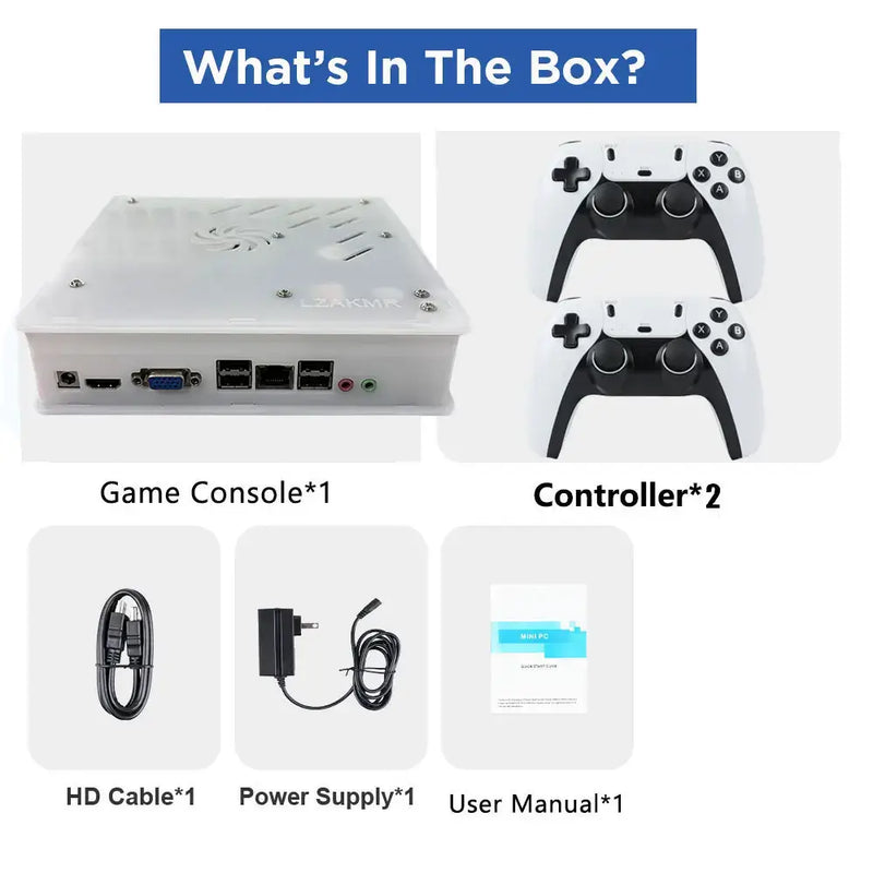 2025 New X8 Retro Video Game Console 500GB Plug and Play 4K With 70000+Games 60 Emulators For Wii PS2 N64 PSP GameCube XBOX