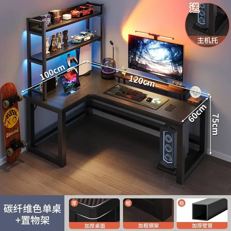Gaming Desks, Writing Desk, Double Table, Family Bookcase Combination, Bedroom Study E-sports Room Use
