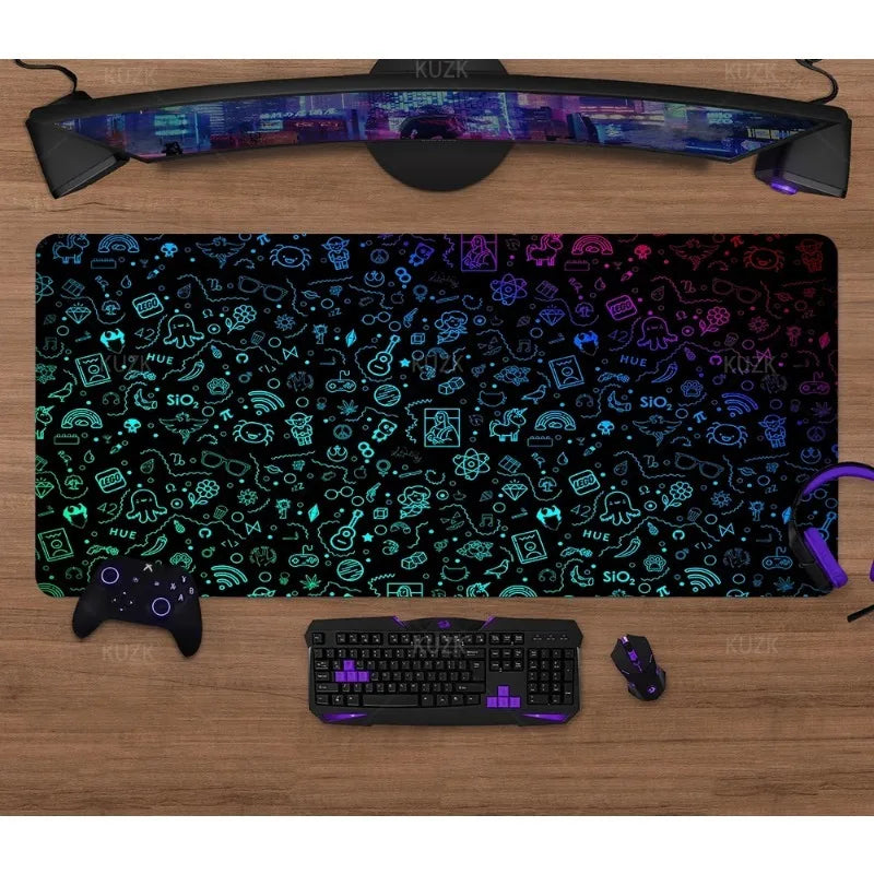 Gaming Mouse Pad Gamer Desk Mat Large Area Keyboard Pad Mousepad Carpet Laptop Computer E-Sports Modern Table Surface Mause Pad