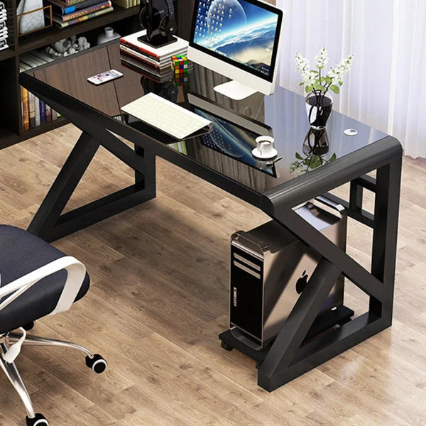 Modern Tempered Glass Tables For Office Furniture Computer desk Tables Light Luxury Gaming Table