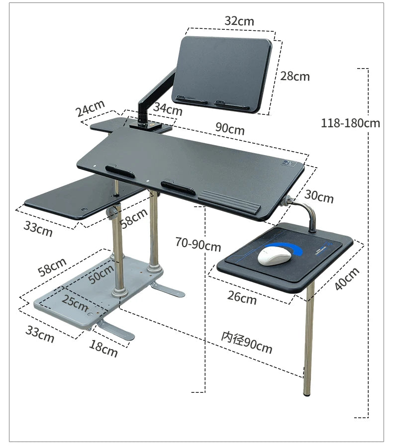Bedside table Desktop space capsule E-sports table Bedside  Robotic arm  Lazy cockpit suspension bracket