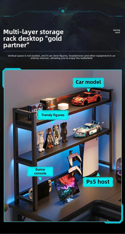 Gaming Desks, Writing Desk, Double Table, Family Bookcase Combination, Bedroom Study E-sports Room Use