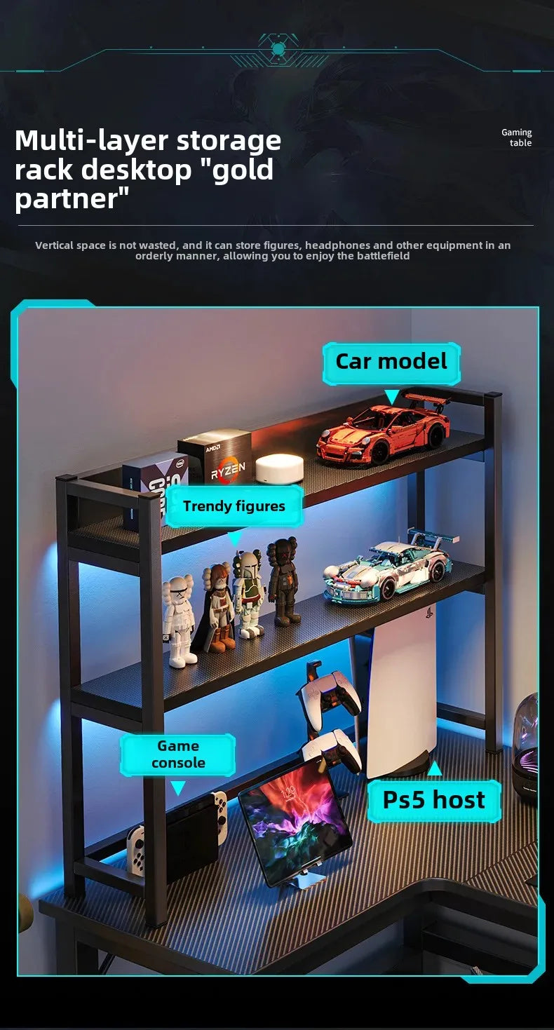 Gaming Desks, Writing Desk, Double Table, Family Bookcase Combination, Bedroom Study E-sports Room Use