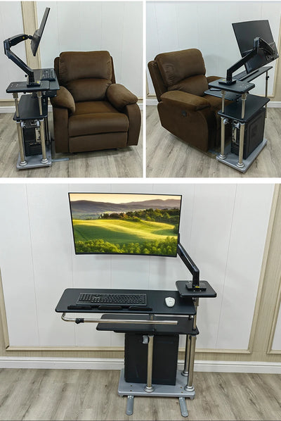 Bedside table Desktop space capsule E-sports table Bedside  Robotic arm  Lazy cockpit suspension bracket