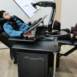 Bedside table Desktop space capsule E-sports table Bedside  Robotic arm  Lazy cockpit suspension bracket