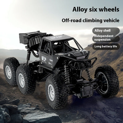 Oversized Alloy Remote Control Car Six-wheel Four-wheel Drive Off-road Vehicle