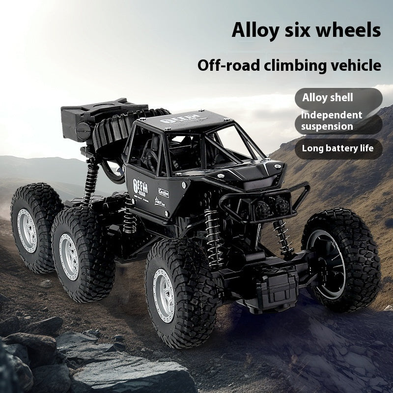 Oversized Alloy Remote Control Car Six-wheel Four-wheel Drive Off-road Vehicle