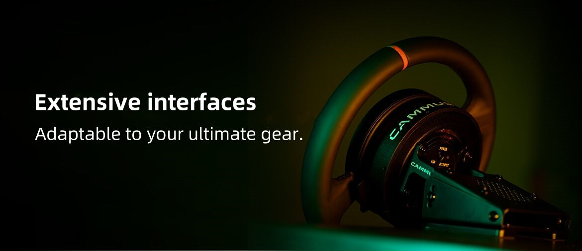 CAMMUS C5 Direct Drive Steering Wheel Global First includes two T-shaped base flanges