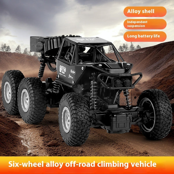 Oversized Alloy Remote Control Car Six-wheel Four-wheel Drive Off-road Vehicle